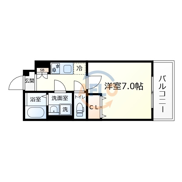 セオリー大阪東DOORの間取り|セオリー大阪東DOOR　間取り