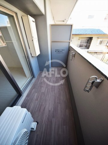 ジアコスモ大阪城南Ⅱのバルコニー|ジアコスモ大阪城南ⅠⅠ　バルコニー