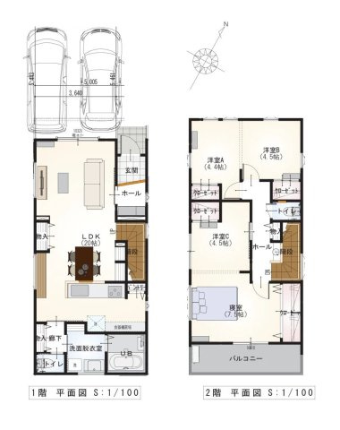 【間取り】 | 駿河区大坪町2期　新築戸建　1号地