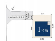 上尾市西宮下301①　新築一戸建て　01の区画図|1号棟