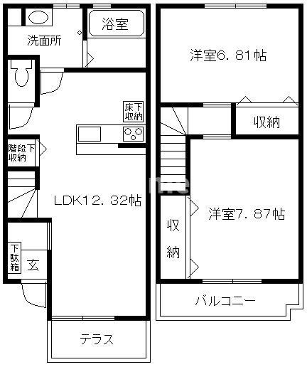 メゾン山本IIの間取り