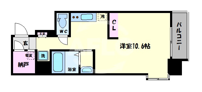 AM夕陽丘ファーストの間取り|ＡＭ夕陽丘ファースト　間取り