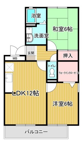 【間取り】 | ラ・メール横山 | 間取りです