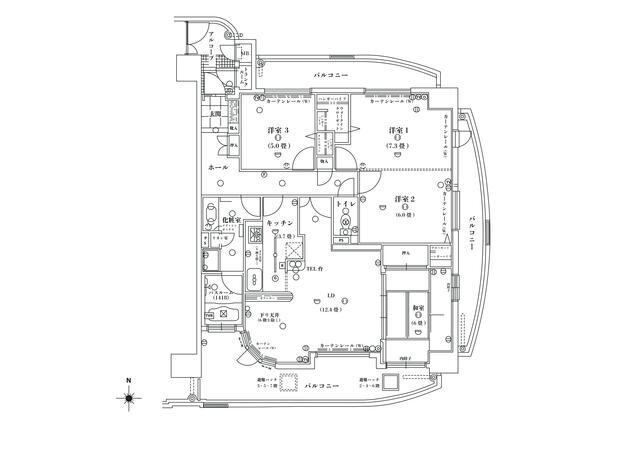中古マンション・仲介手数料半額）シャトレ愛松稲沢Ⅶの間取り