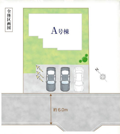 鎌倉市今泉台7丁目　新築戸建　全1棟の区画図