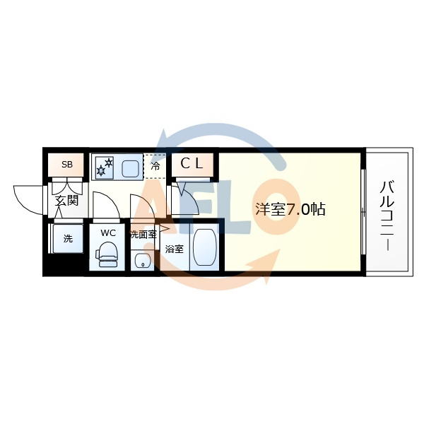 エスリード大阪上本町グリーズの間取り|エスリード大阪上本町グリーズ　間取り