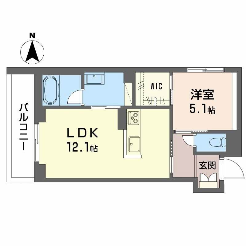 シャーメゾン大元の間取り