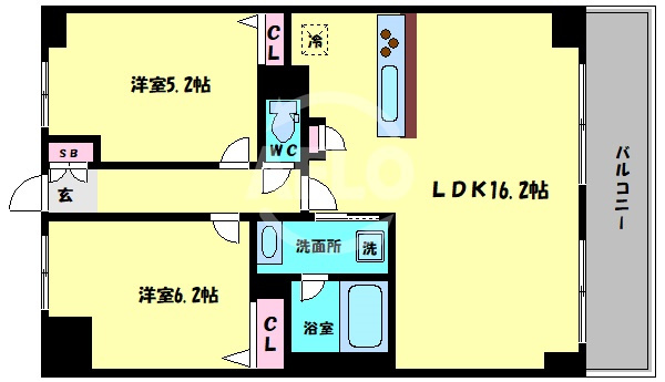 サンシエロ東今里の間取り|サンシエロ東今里　間取り