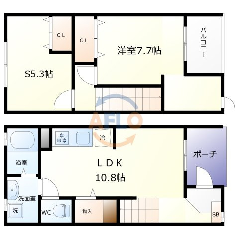 プロムナード春　東中本小学校区の間取り|プロムナード春　間取り