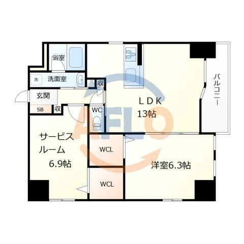 ガーデンコート 烏ヶ辻　五条小学校区の間取り|Garden Court 烏ヶ辻（ガーデンコート烏ヶ辻）　間取り