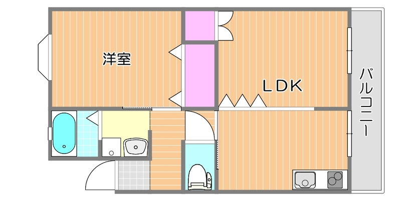 メゾン桜1号棟の間取り