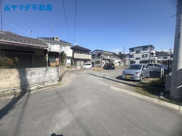 東松山市松山　売地の前面道路含む現地写真
