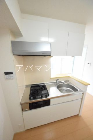 【キッチン】 | ミルティーユＡ | ガスコンロ２口付き！