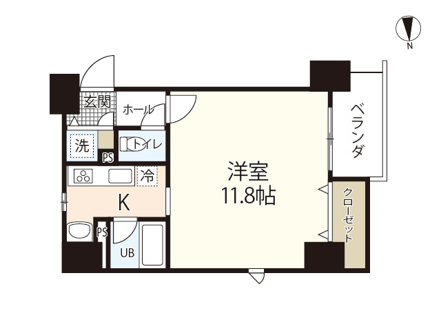 カーサ・フィオーレ表町の間取り
