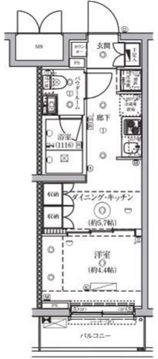 セジョリ鵜の木の間取り