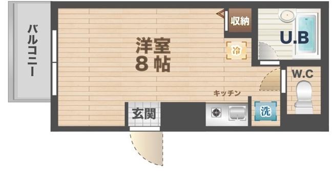 【間取り】 | ロイヤルライオンヴィレッジ part6 | 1Rのお部屋。