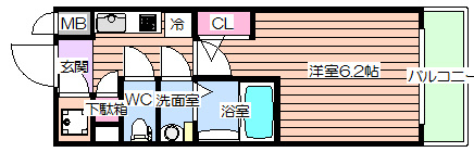 【間取り】 | エスリード天神橋筋六丁目
