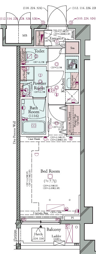 プラシア蒲田 ＴＨＥ ＧＲＡＮＤ ＲＥＳＩＤＥＮＣＥの間取り