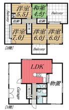 【間取り】 | ミロメゾン椎の木台　Ⅰ