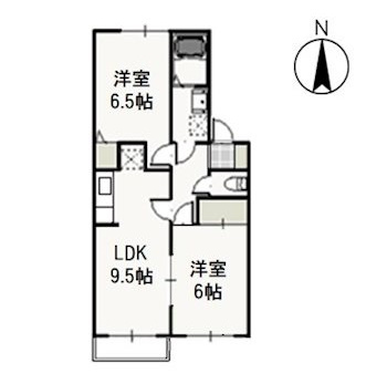 サンシャイン中井 Bの間取り