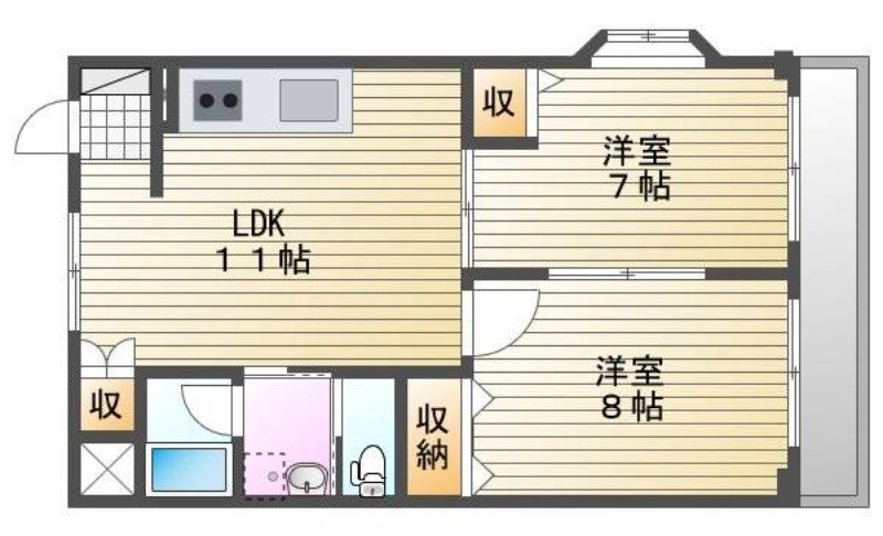 第２岸本マンションの間取り