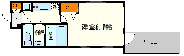 プレサンス心斎橋クオーレの間取り|プレサンス心斎橋クオーレ　間取り