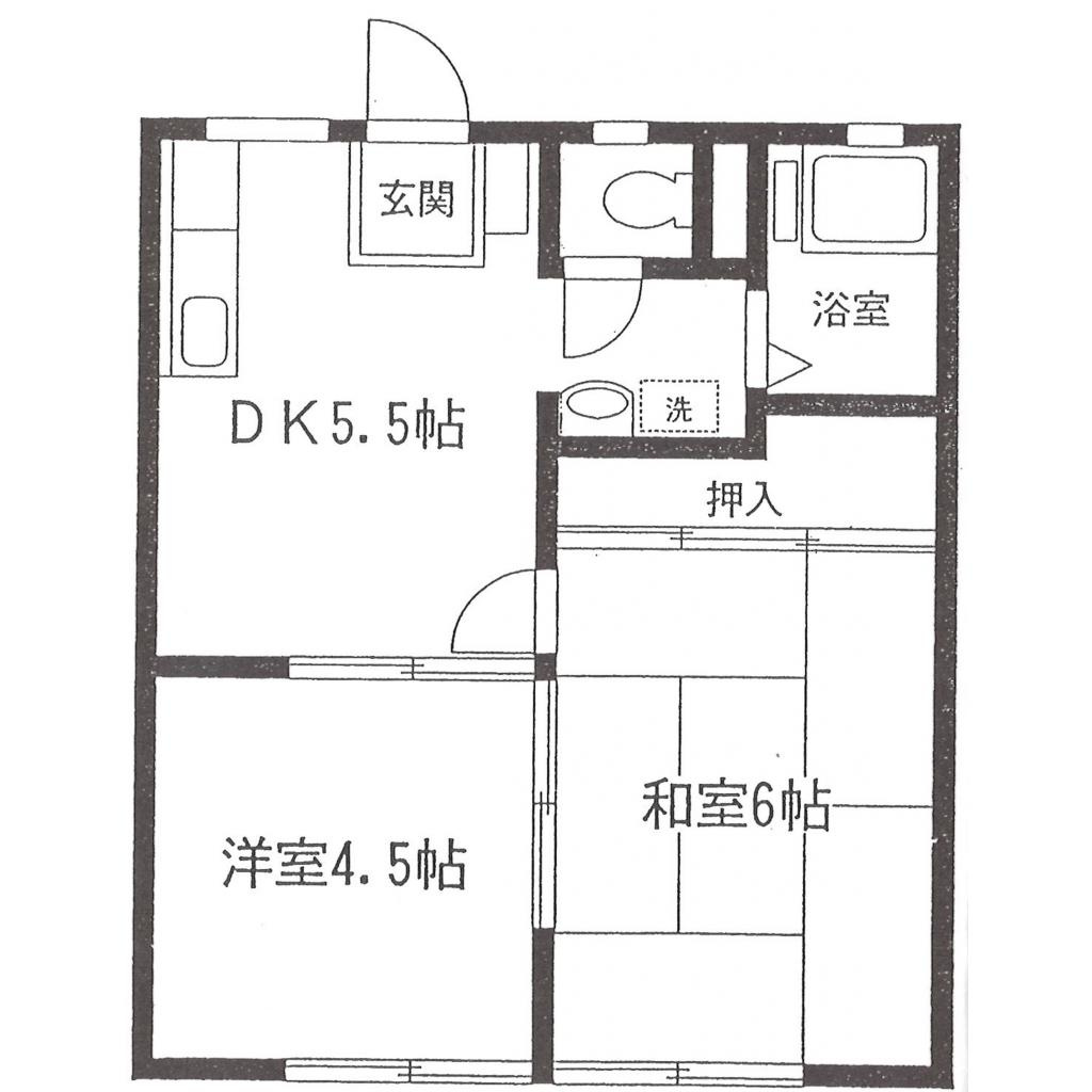 メゾン上鶴間の間取り