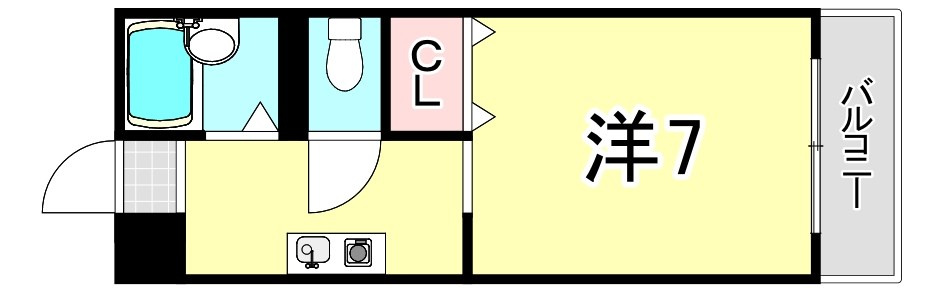ヘスティア御影Ｄ棟の間取り