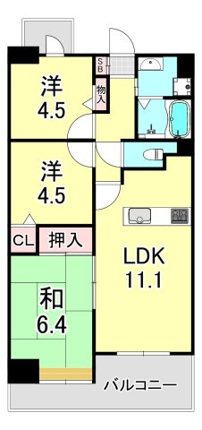 ベルレコルテ浜辺の間取り