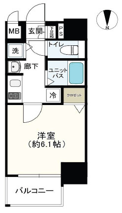 プレサンス難波幸町の間取り