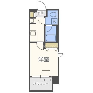 レオンコンフォート難波の間取り