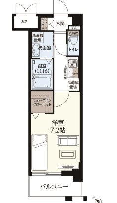 ギャラクシー南福岡駅前の間取り