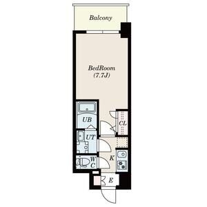 S-RESIDENCE難波大国町dominaの間取り