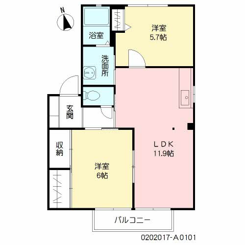 【間取り】 | プレステージ大貞A