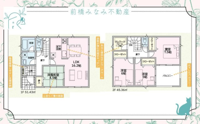 【新築】伊勢崎市大正寺町第２　限定１棟　クレイドルガーデン　新築建売の間取り