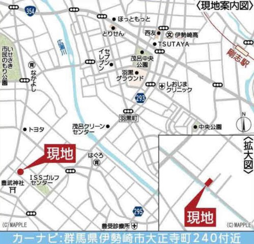 【新築】伊勢崎市大正寺町第２　限定１棟　クレイドルガーデン　新築建売の地図