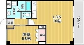 シャトーパルモア阪急六甲の間取り