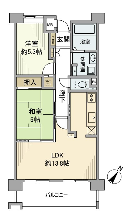アスタピア新長田駅前通りの間取り
