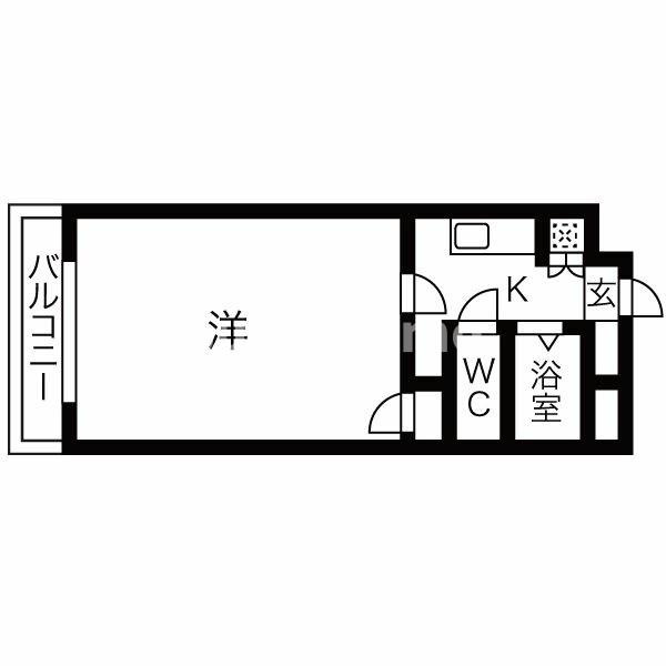 ビュークレスト大橋駅西口の間取り