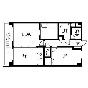 パグーロ東平尾の間取り