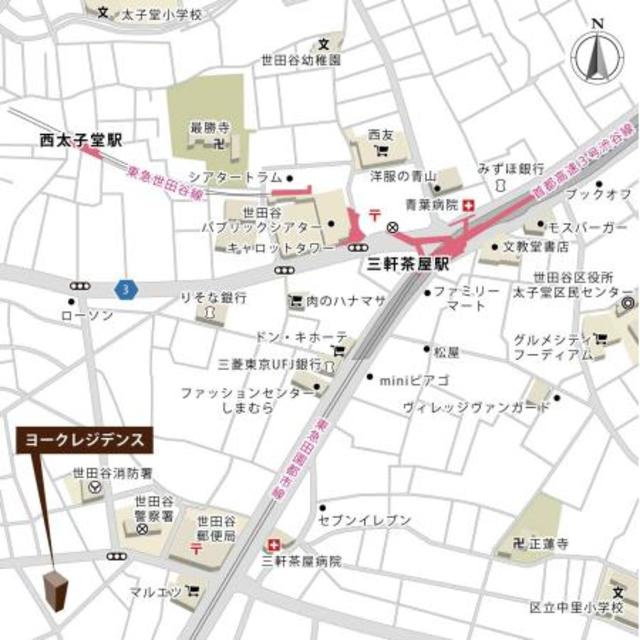 ヨークレジデンスの地図