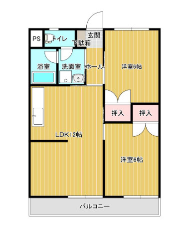グリーンコーポ近藤の間取り
