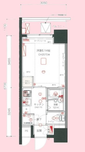 リヴシティ西川口の間取り