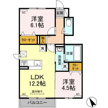 【間取り】 | ラ　トルチェ　Ｂ棟