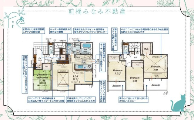 【新築】藤岡市藤岡　７号棟(全８棟)　ブルーミングガーデン　新築建売分譲の間取り