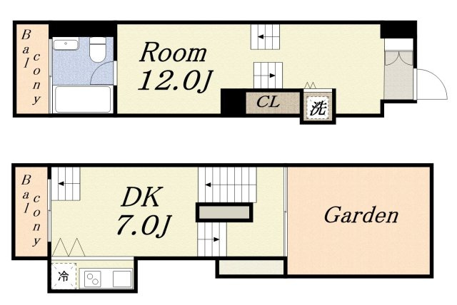 【間取り】 | U residence 弁天町