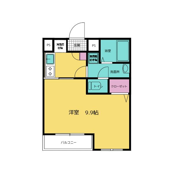 アフェット稲毛Ⅱの間取り