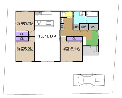 【その他】 | 売地　高知市瀬戸西町２丁目　＠16.81万 | 参考プラン