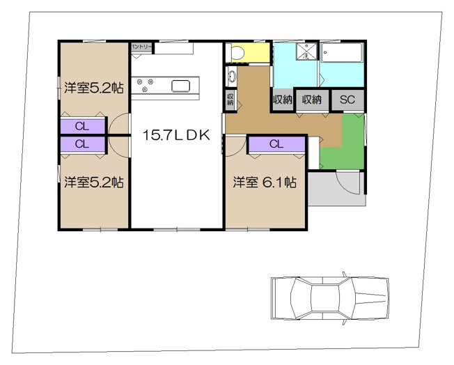 【その他】 | 売地　高知市瀬戸西町２丁目　＠16.81万 | 参考プラン