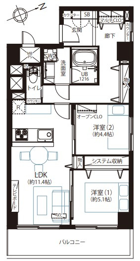 【間取り】 | ロイヤルハイツ三田